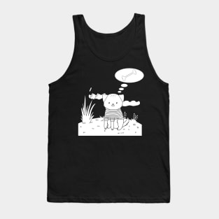 Dog dogs puppy puppys bone Tank Top